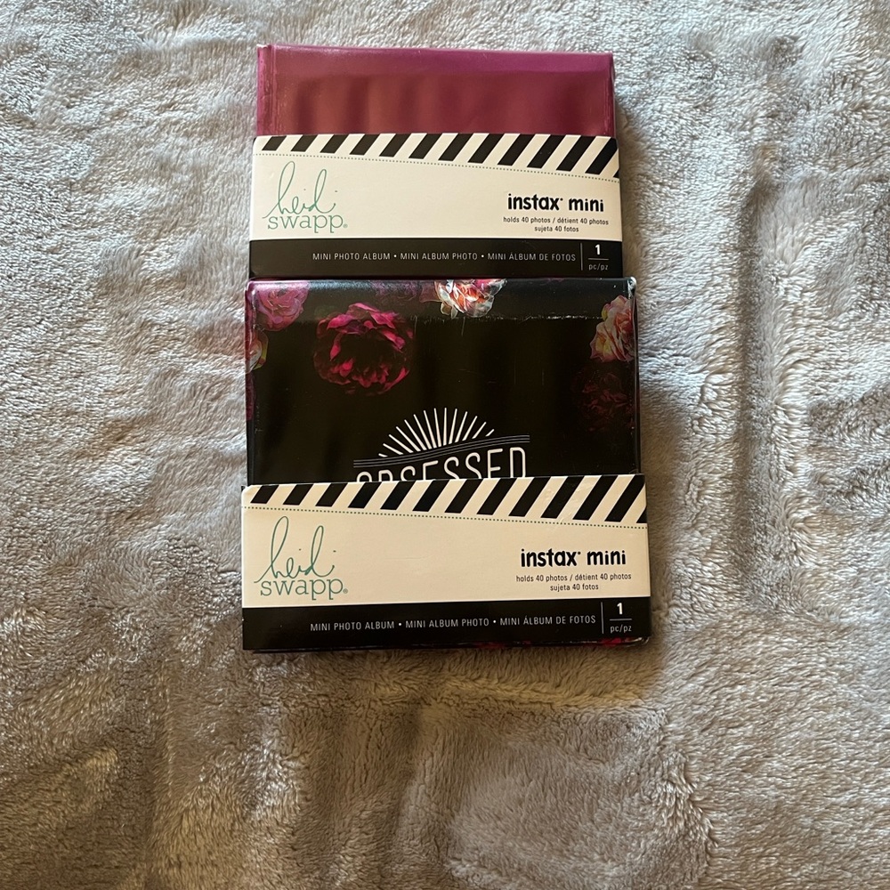 Pink and Black Instax Mini Photo Albums